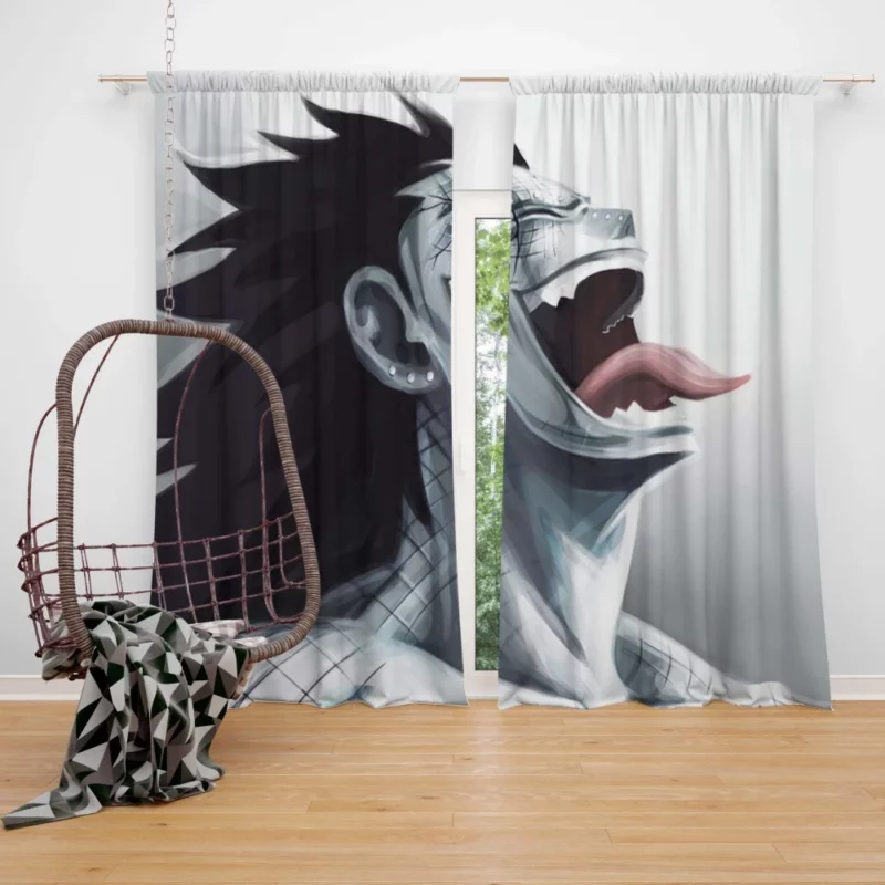 Gajeel Redfox Unbreakable Resolve Anime Curtain