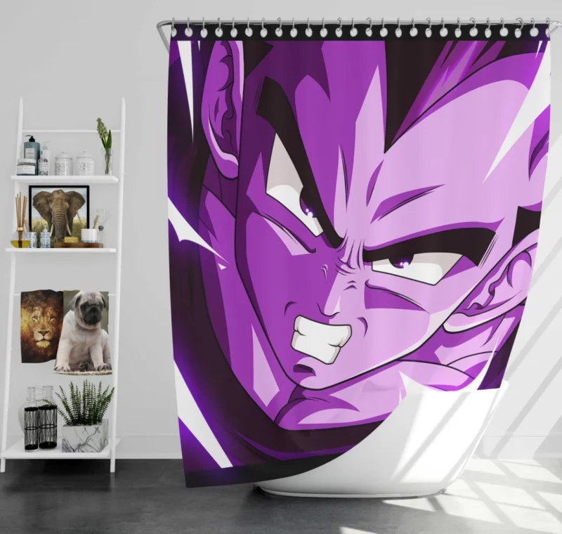 Galick Gun Vegeta Signature Move Anime Shower Curtain