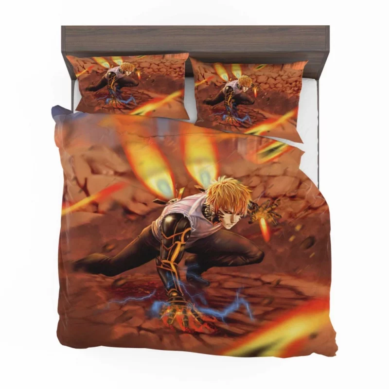 Genos Fiery Arsenal of One-Punch Man Anime Bedding Set 1