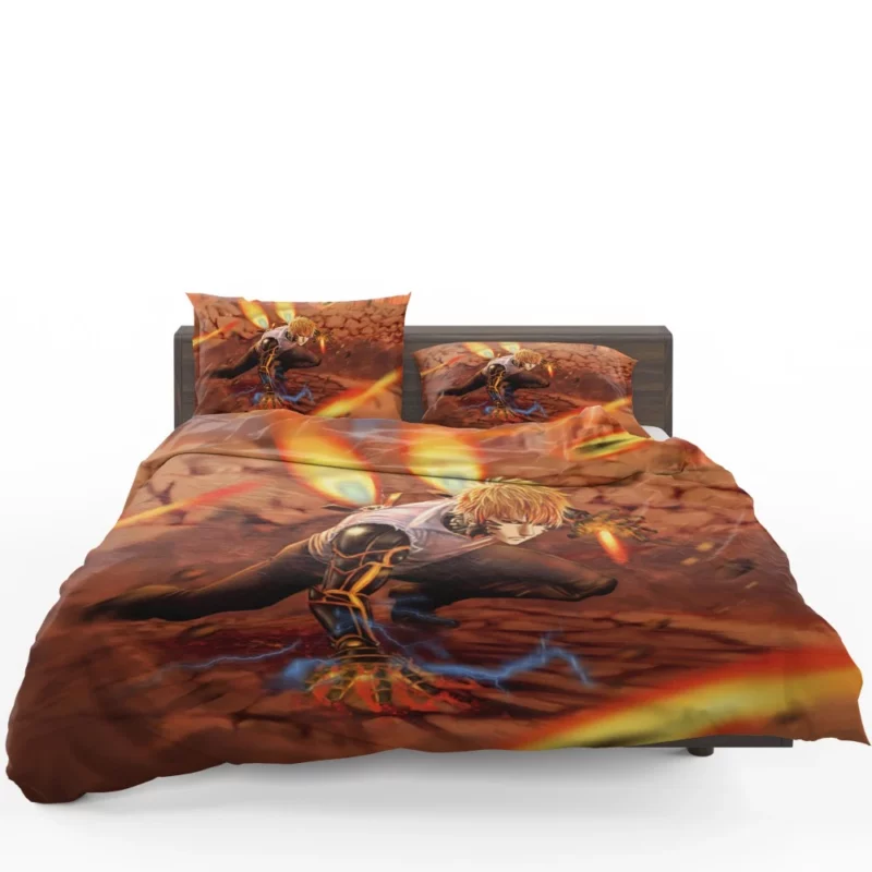 Genos Fiery Arsenal of One-Punch Man Anime Bedding Set