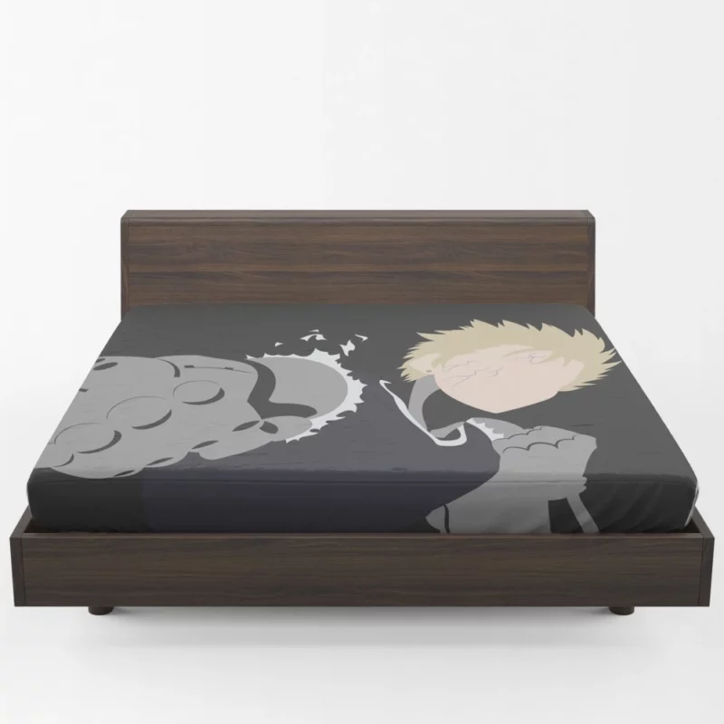 Genos One-Punch Man Battle Machine Anime Fitted Sheet 1