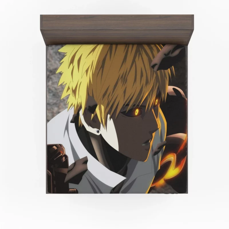 Genos One-Punch Man Cyborg Hero Anime Fitted Sheet