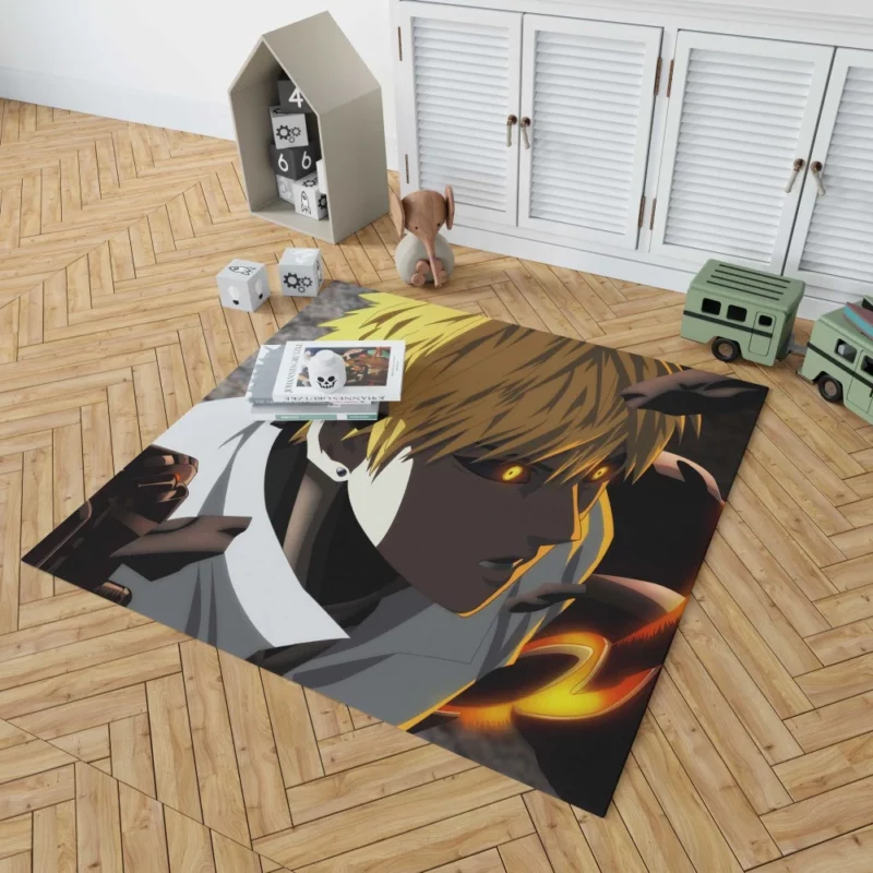 Genos One-Punch Man Cyborg Hero Anime Rug 1