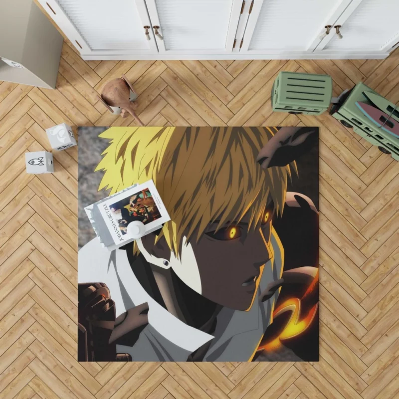 Genos One-Punch Man Cyborg Hero Anime Rug