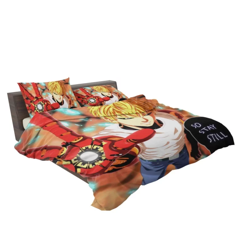 Genos One-Punch Man Fiery Resolve Anime Bedding Set 2