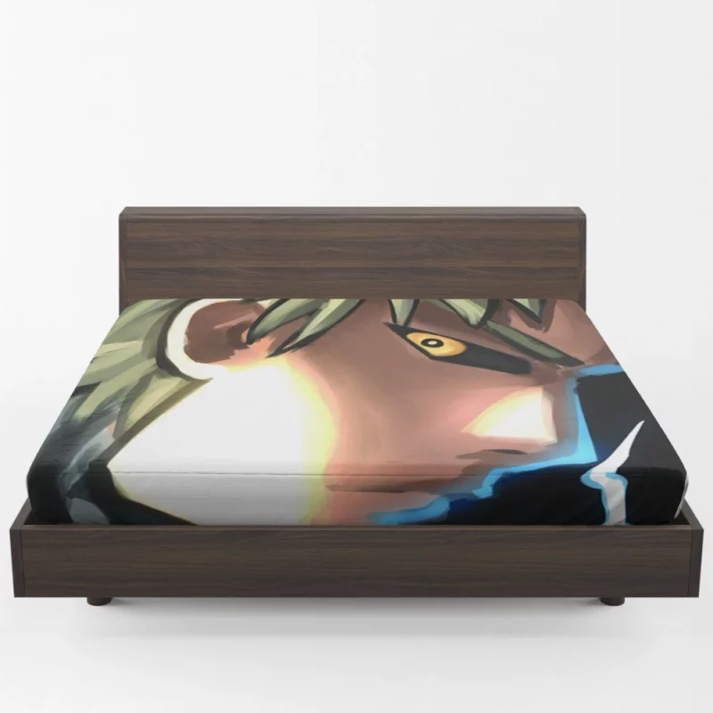 Genos One-Punch Man Metallic Avenger Anime Fitted Sheet 1