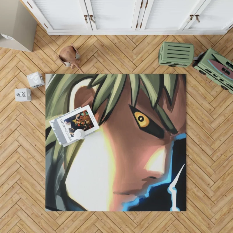 Genos One-Punch Man Metallic Avenger Anime Rug