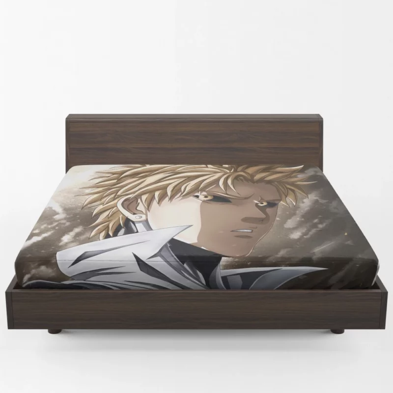 Genos One-Punch Man Unyielding Spirit Anime Fitted Sheet 1