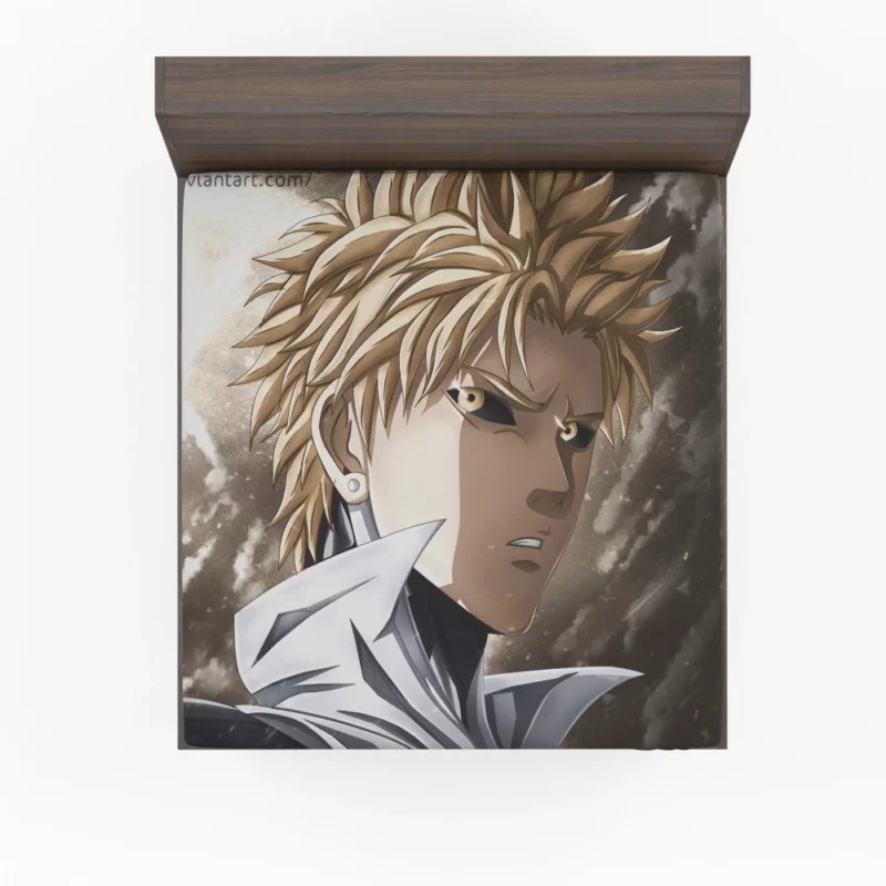 Genos One-Punch Man Unyielding Spirit Anime Fitted Sheet