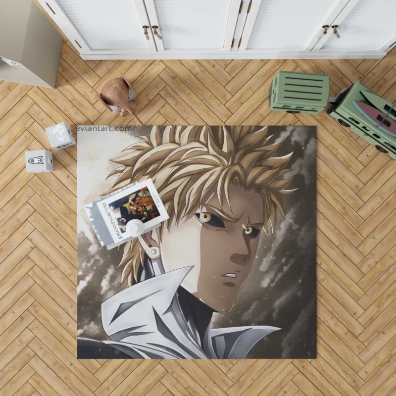 Genos One-Punch Man Unyielding Spirit Anime Rug