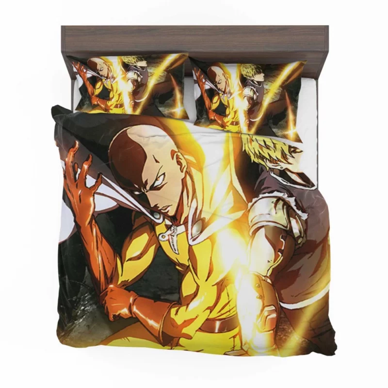 Genos and Saitama Dynamic Duo Anime Bedding Set 1