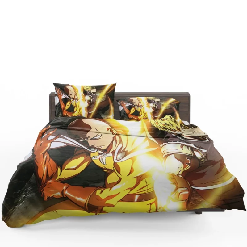 Genos and Saitama Dynamic Duo Anime Bedding Set