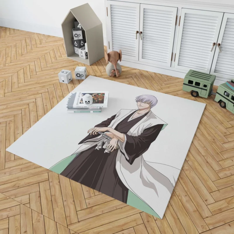 Gin Ichimaru Bleach Crafty Swordsman Anime Rug 1