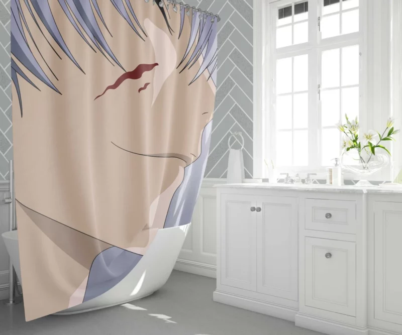 Gin Ichimaru Bleach Smiling Trickster Anime Shower Curtain 1