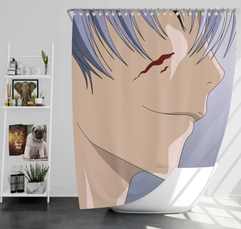 Gin Ichimaru Bleach Smiling Trickster Anime Shower Curtain