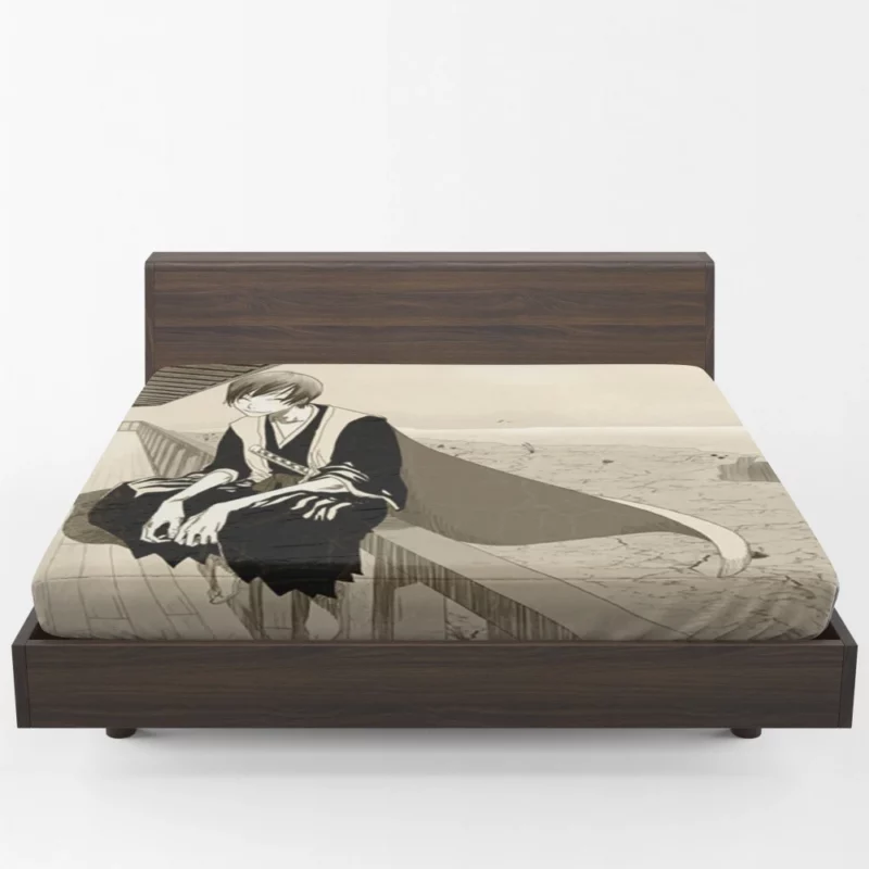 Gin Ichimaru Echoes of Deception in Bleach Anime Fitted Sheet 1