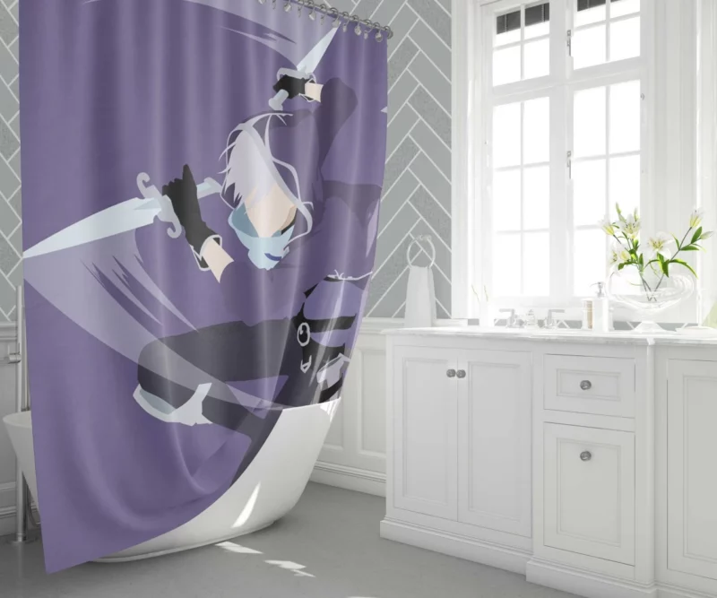 Gin Ichimaru Hollow Smile of Bleach Anime Shower Curtain 1