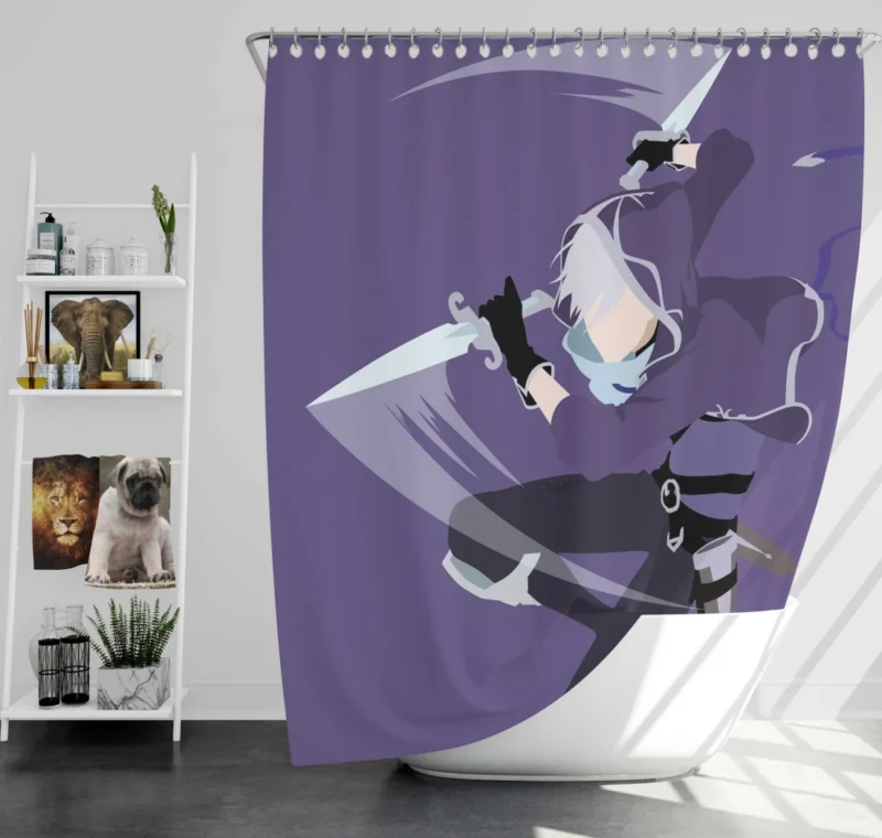 Gin Ichimaru Hollow Smile of Bleach Anime Shower Curtain