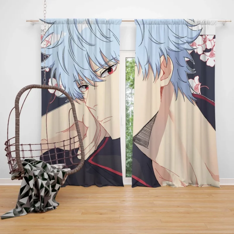 Gintoki Adventures in Gintama Anime Curtain