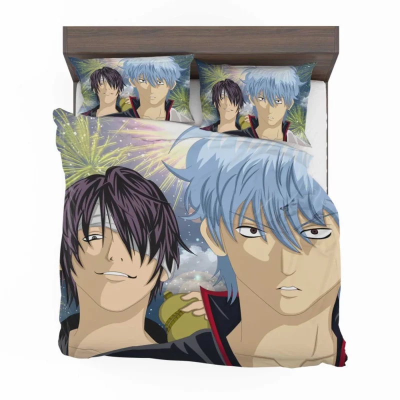 Gintoki Clash with Shinsuke Takasugi Anime Bedding Set 1