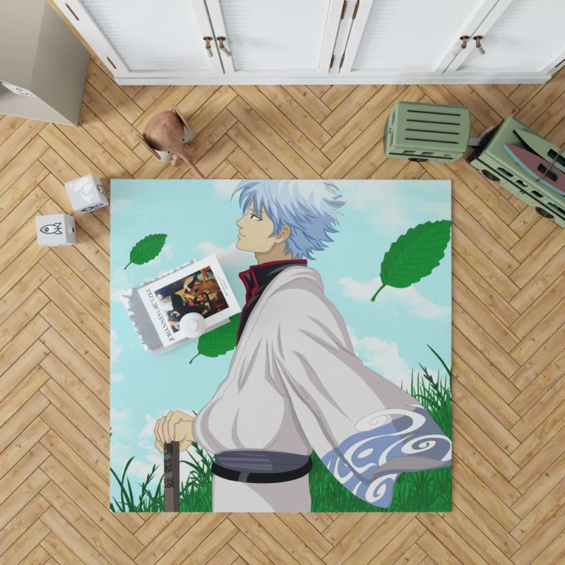 Gintoki Comedy and Action Anime Rug