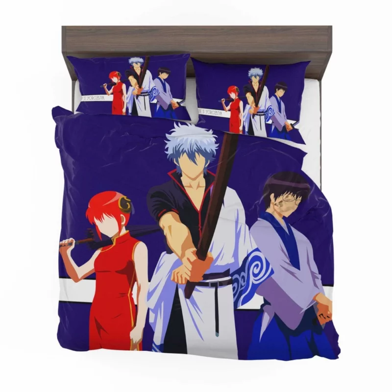 Gintoki Kagura Shinpachi Team Anime Bedding Set 1