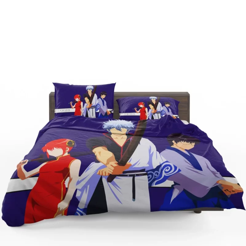 Gintoki Kagura Shinpachi Team Anime Bedding Set