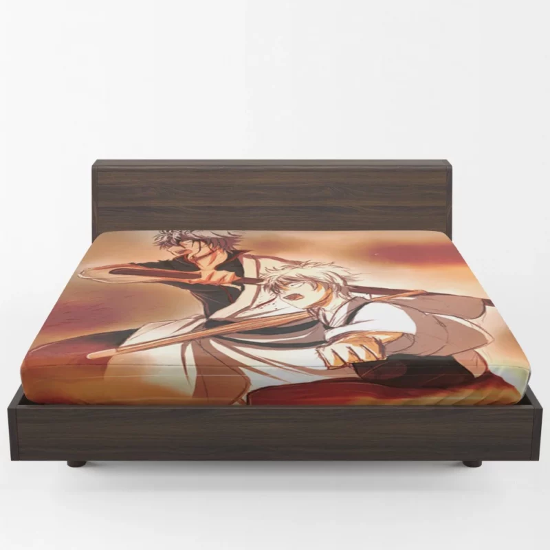 Gintoki Laughter and Drama Anime Fitted Sheet 1