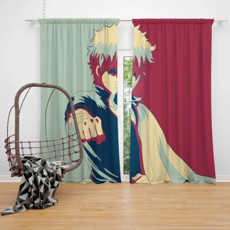 Gintoki Sakata Iconic Anime Protagonist Curtain