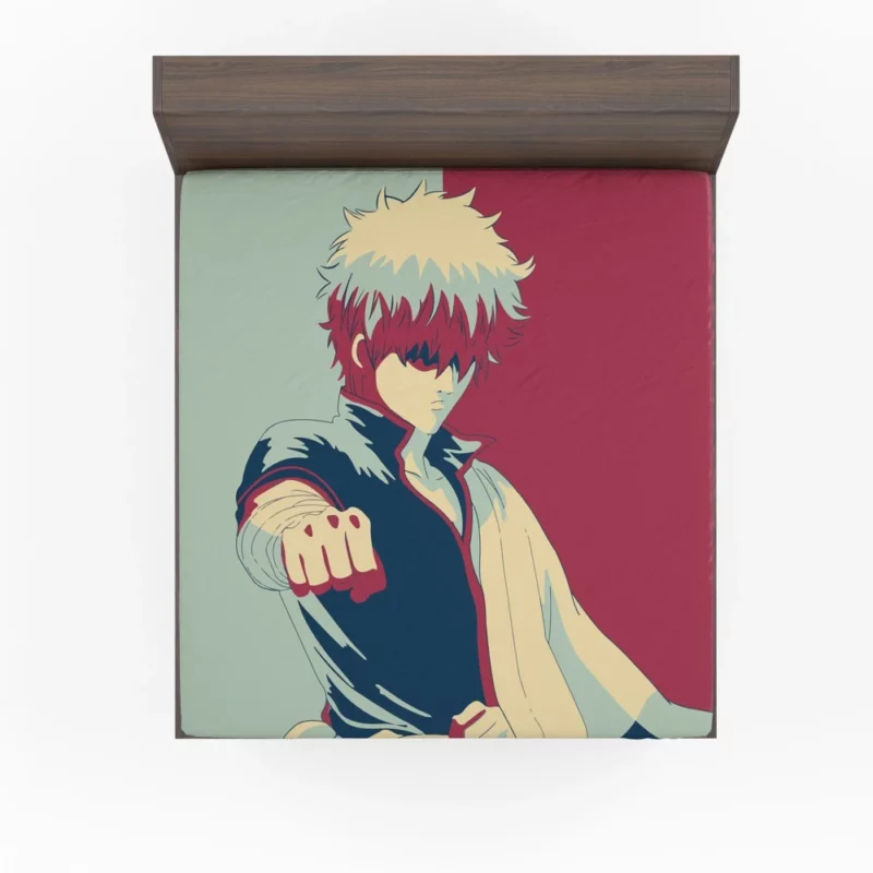 Gintoki Sakata Iconic Anime Protagonist Fitted Sheet