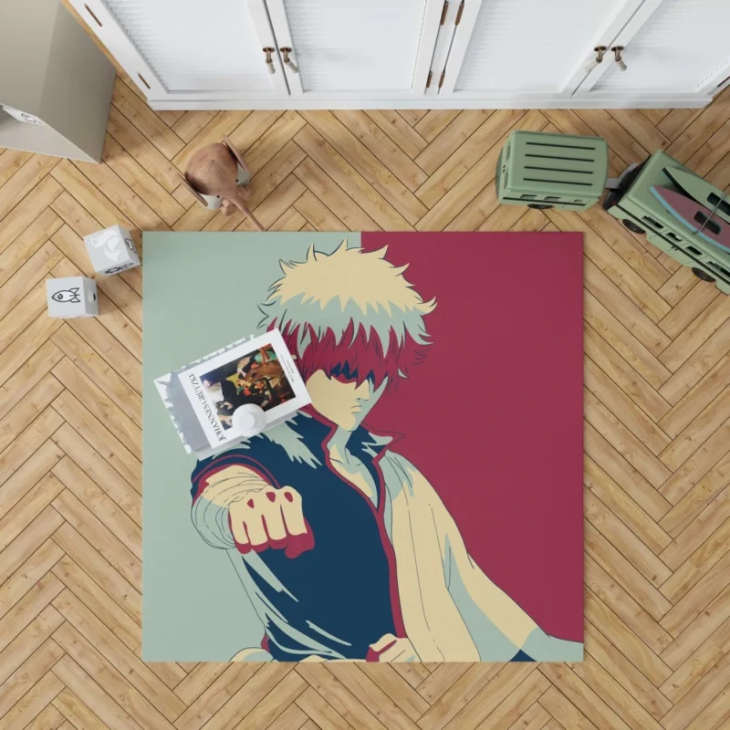 Gintoki Sakata Iconic Anime Protagonist Rug