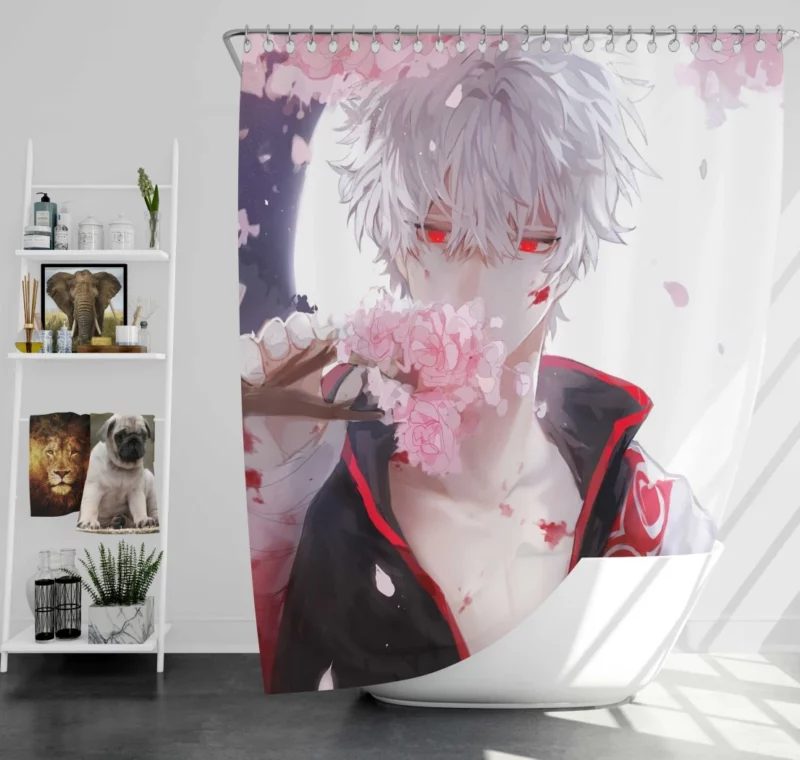 Gintoki Wisdom and Whimsy Anime Shower Curtain