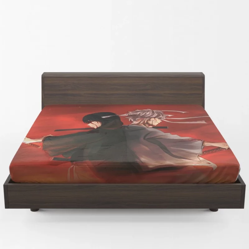 Gintoki and Katsura Legendary Duo Anime Fitted Sheet 1