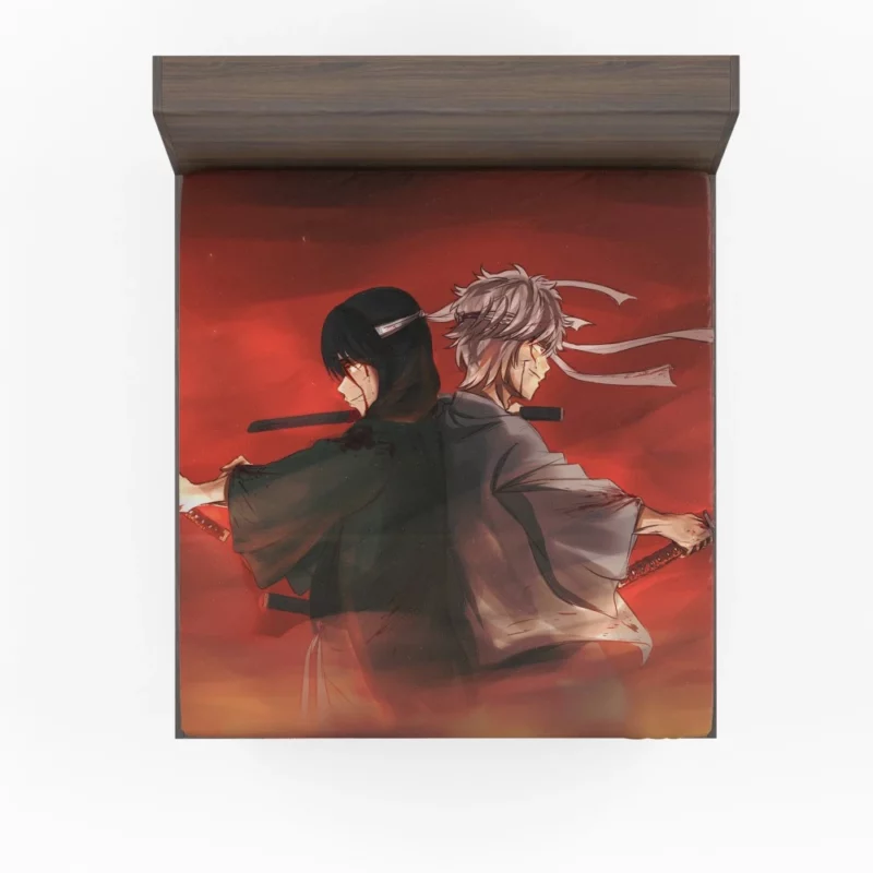 Gintoki and Katsura Legendary Duo Anime Fitted Sheet