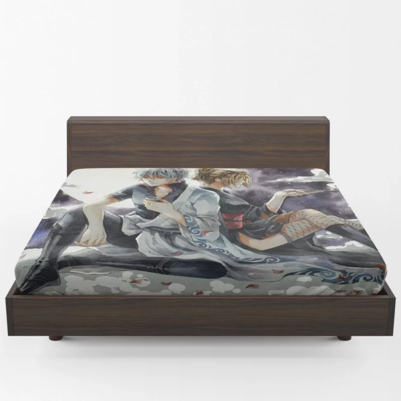 Gintoki and Tsukuyo Odd Duo Anime Fitted Sheet 1