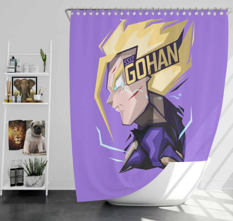 Gohan Dragon Ball Legacy Anime Shower Curtain