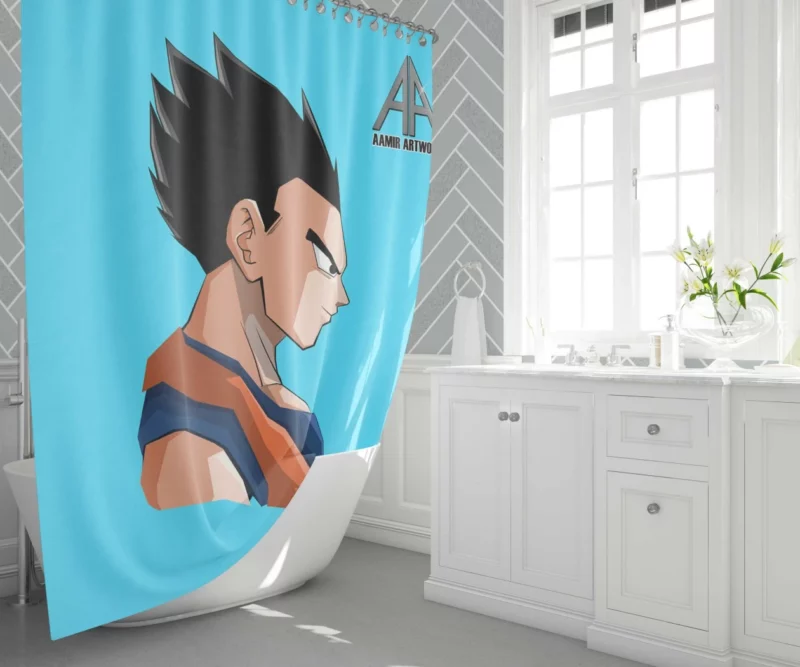 Gohan Power of a Saiyan Anime Shower Curtain 1