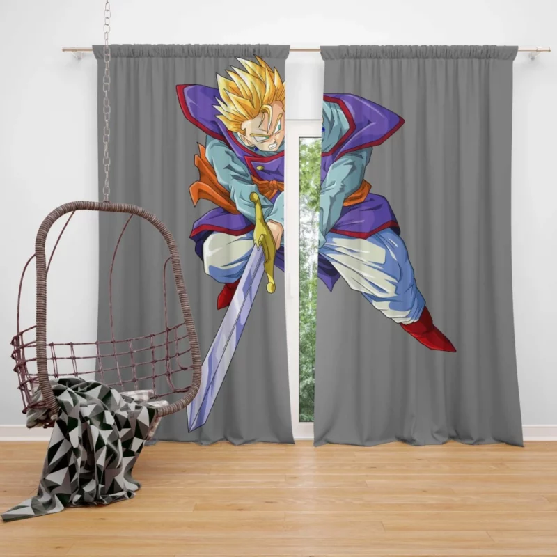 Gohan SSJ with Sword Warrior Strength Anime Curtain