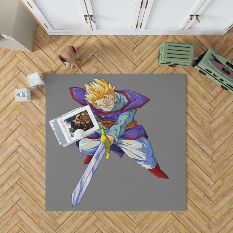 Gohan SSJ with Sword Warrior Strength Anime Rug