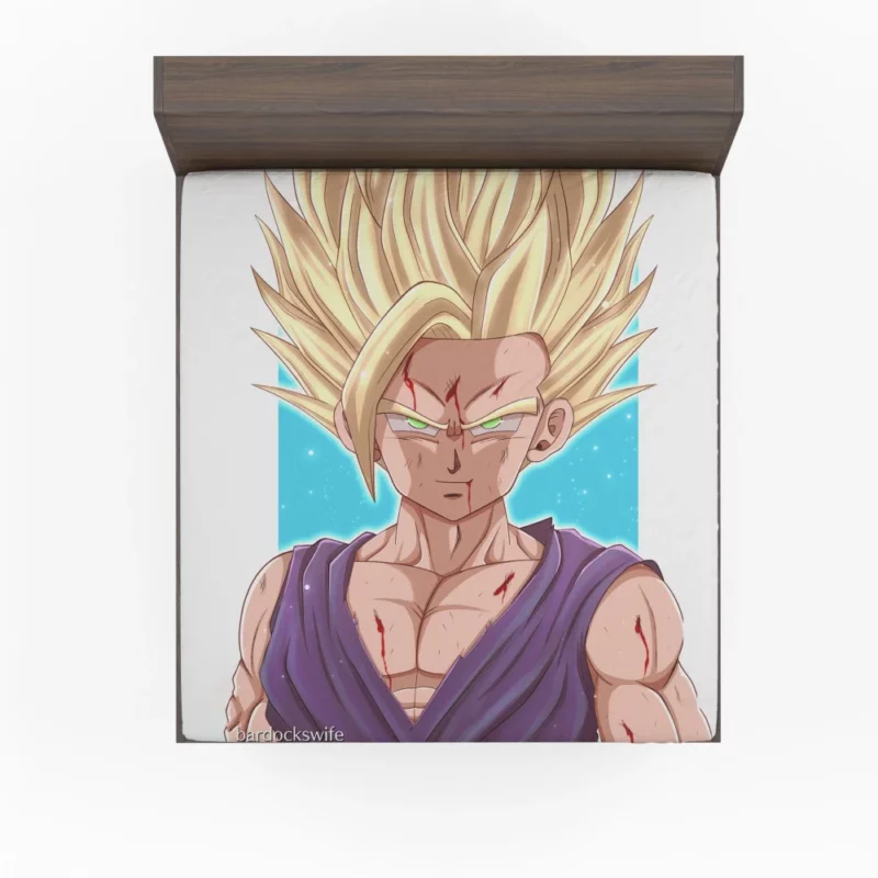 Gohan SSJ2 Epic Transformation Anime Fitted Sheet