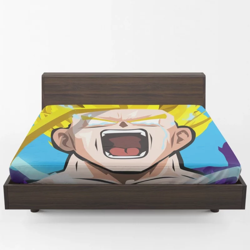 Gohan SSJ2 Ultimate Transformation Anime Fitted Sheet 1