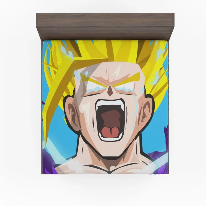 Gohan SSJ2 Ultimate Transformation Anime Fitted Sheet