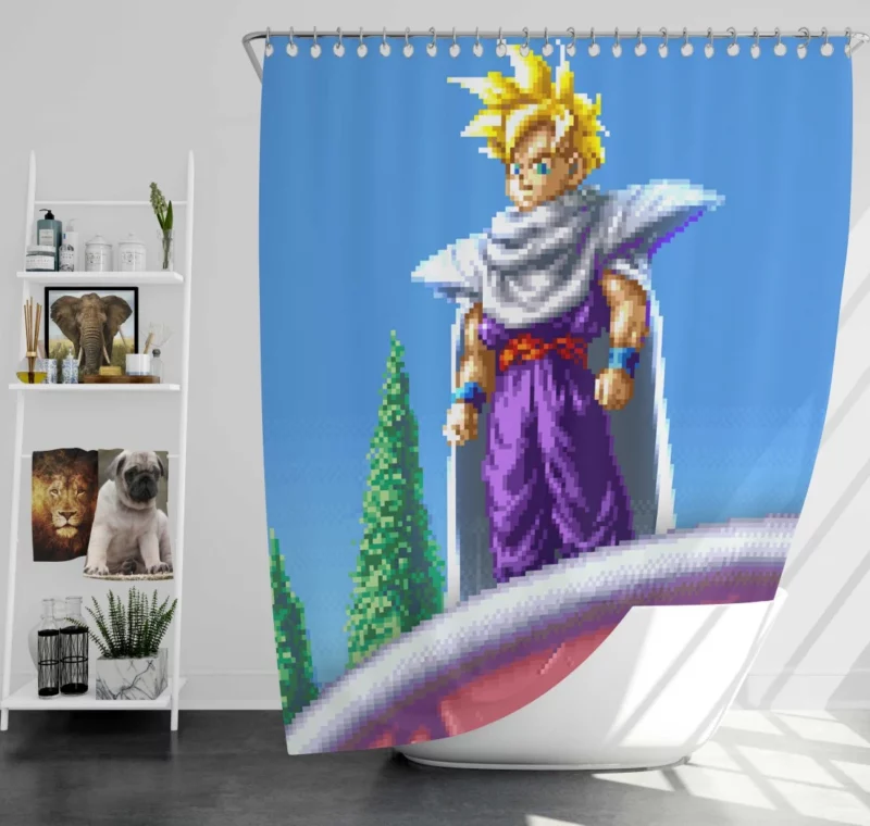 Gohan in Dragon Ball Z Super Butouden 2 Anime Shower Curtain