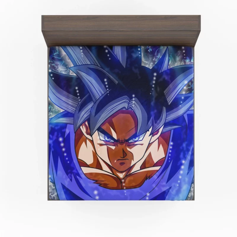 Goku Attains Divine Form Mastery Anime Fitted Sheet