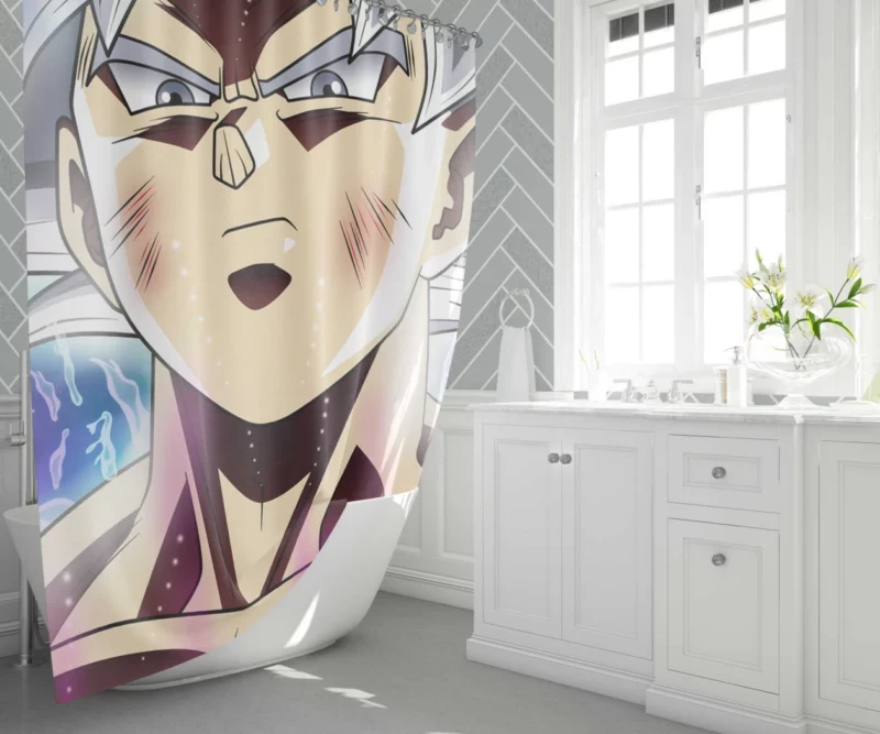 Goku Divine Power and Glory Anime Shower Curtain 1