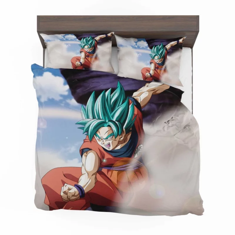 Goku Dragon ball Super Saiyan Blue Anime Bedding Set 1