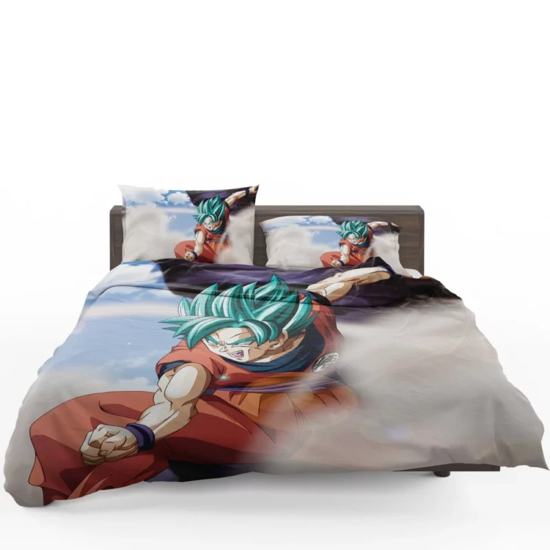 Goku Dragon ball Super Saiyan Blue Anime Bedding Set