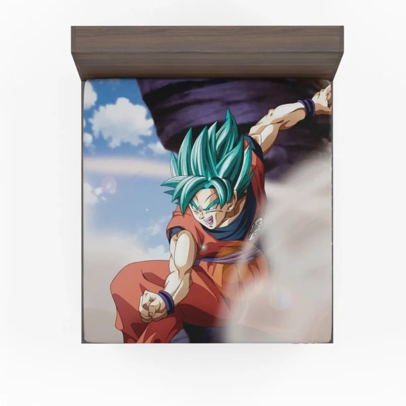 Goku Dragon ball Super Saiyan Blue Anime Fitted Sheet