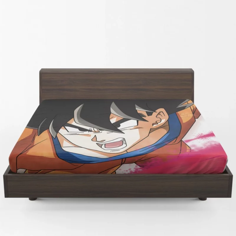 Goku Embarks on Heroic Quest Anime Fitted Sheet 1