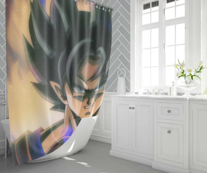 Goku Epic Saga Chronicles Continue Anime Shower Curtain 1